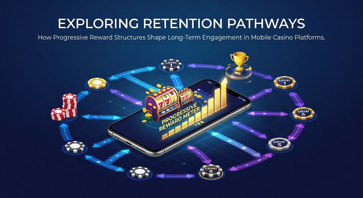 Mobile Casino App mit Belohnungsstruktur und Fortschrittsanzeige