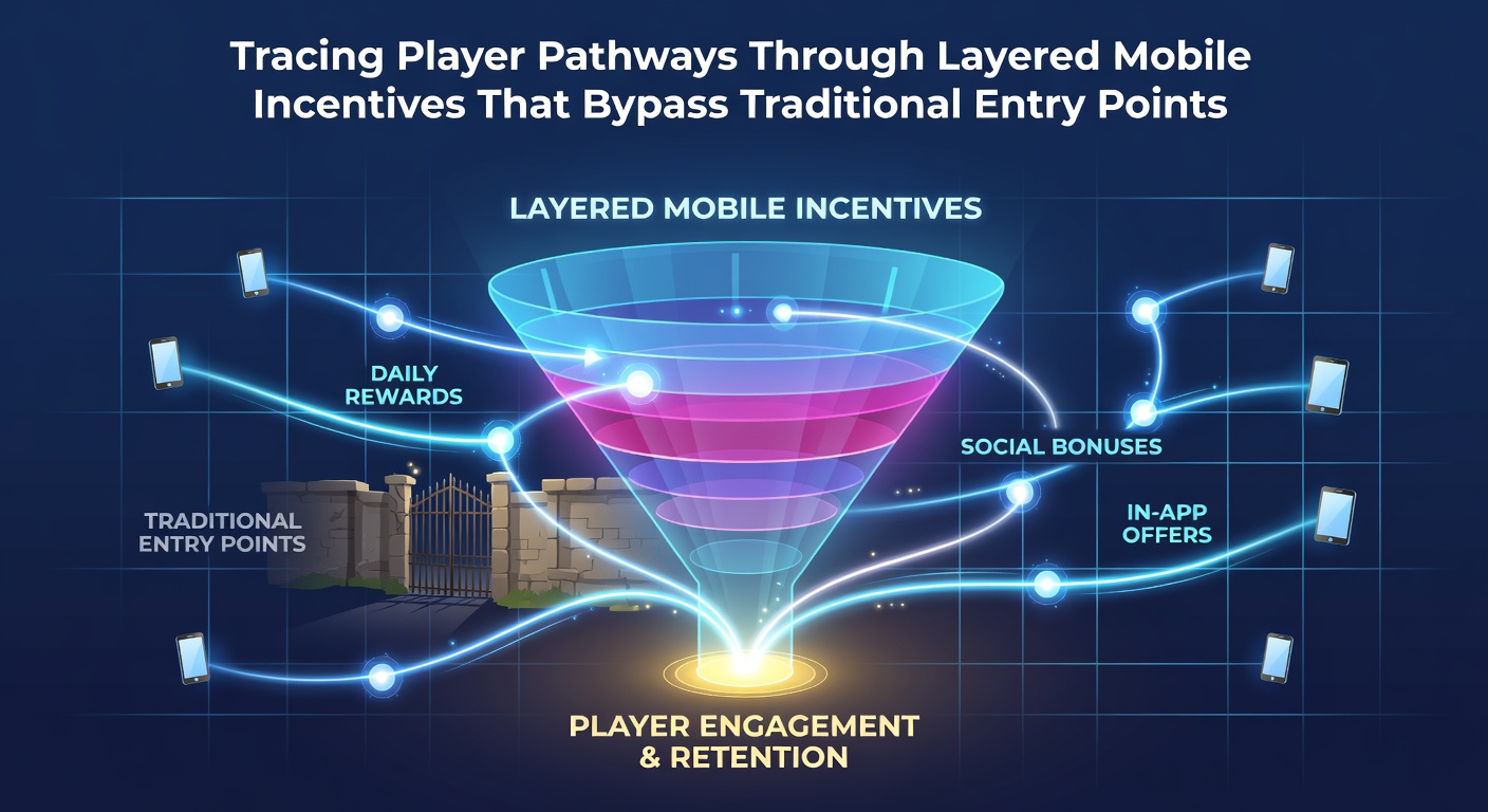 Illustration der mobilen Anreizstrukturen und Spielerpfade in digitalen Plattformen